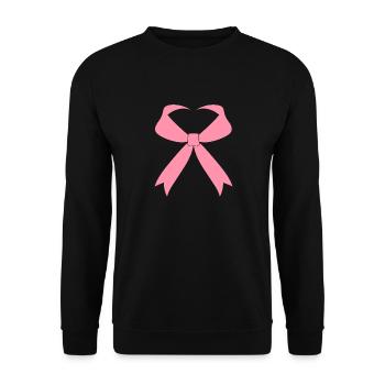 Breast Cancer Awareness - Unisex Sweatshirt - black - Front - Alina (178cm) & Michal (187cm)