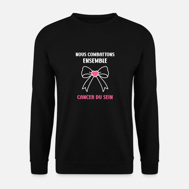 Sensibilisation cancer du sein - Sweat-shirt Unisexe - noir