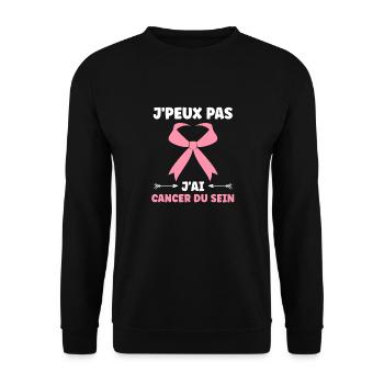 Sensibilisation cancer du sein - Sweat-shirt Unisexe - noir - Devant - Alina (178cm) & Michal (187cm)