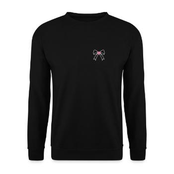 Breast Cancer Awareness - Unisex Sweatshirt - black - Front - Alina (178cm) & Michal (187cm)