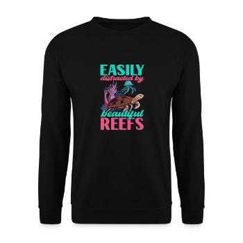 Meeresbiologie Meeresbiologe - Unisex Pullover - Schwarz - Vorne - Alina (178cm) & Michal (187cm)