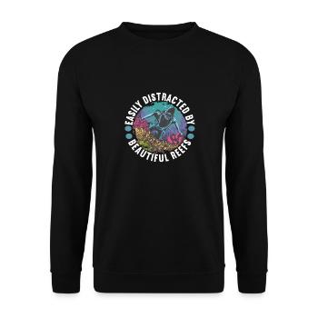 Meeresbiologie Meeresbiologe - Unisex Pullover - Schwarz - Vorne - Alina (178cm) & Michal (187cm)