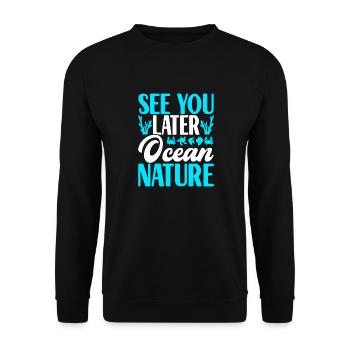 Marine Biology Marine Biologist - Unisex Sweatshirt - black - Front - Alina (178cm) & Michal (187cm)