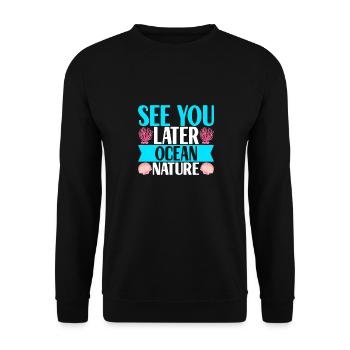 Marine Biology Marine Biologist - Unisex Sweatshirt - black - Front - Alina (178cm) & Michal (187cm)