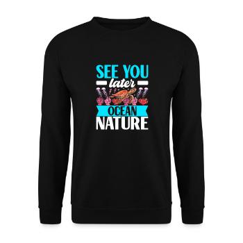 Marine Biology Marine Biologist - Unisex Sweatshirt - black - Front - Alina (178cm) & Michal (187cm)