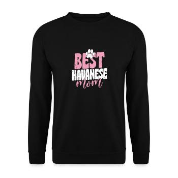 Meilleur Propriétaire de chien Havanais Maman Havaneser - Sweat-shirt Unisexe - noir - Devant - Alina (178cm) & Michal (187cm)