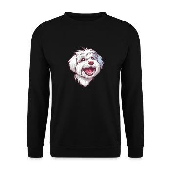 Bolognese | Bolognese | Cartoon Artwork - Unisex Sweatshirt - black - Front - Alina (178cm) & Michal (187cm)