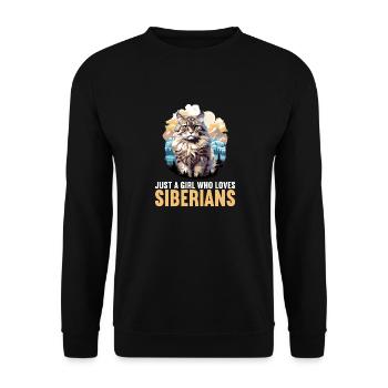 Chat Sibérien Sibirische Katze - Sweat-shirt Unisexe - noir - Devant - Alina (178cm) & Michal (187cm)
