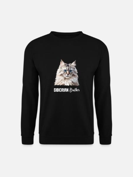 Siberian Cat Sibirische Katze - Unisex Sweatshirt - black
