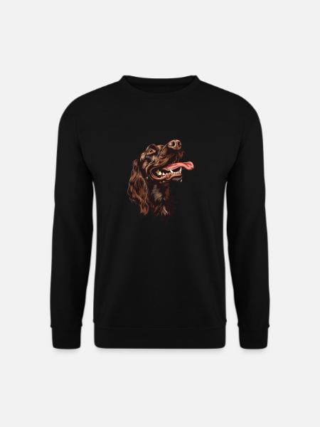 Boykin Spaniel | Cartoon Artwork - Unisex Sweatshirt - black