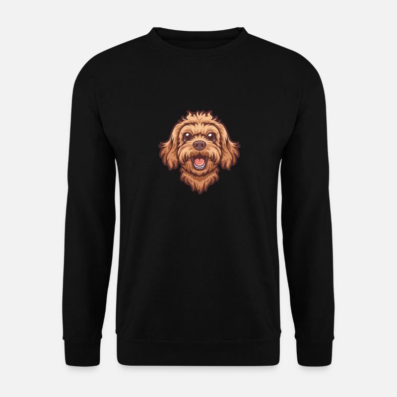 Cavapoo | Cavoodle | Cartoon Artwork - Unisex Pullover - Schwarz