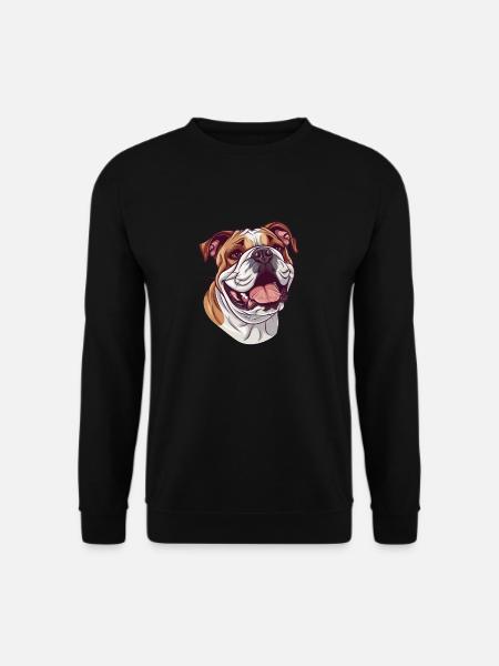 Continental Bulldog | Conti | Cartoon Artwork - Unisex Pullover - Schwarz