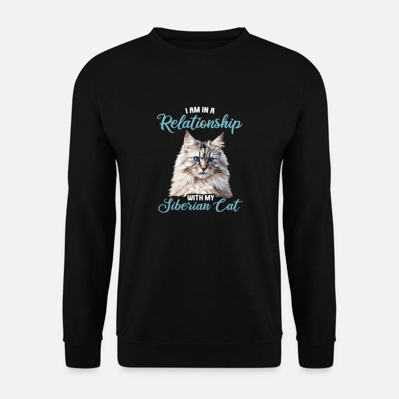 Chat Sibérien Sibirische Katze - Sweat-shirt Unisexe - noir