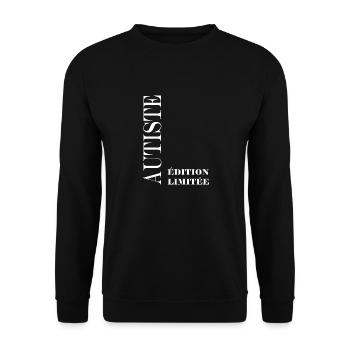 autiste - Sweat-shirt Unisexe - noir - Devant - Alina (178cm) & Michal (187cm)