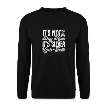 Silver Labrador Retriever Silver Lab - Sweat-shirt Unisexe - noir - Devant - Alina (178cm) & Michal (187cm)