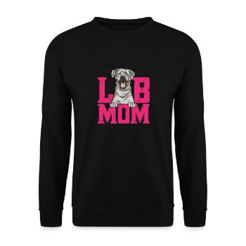 Silver Labrador Retriever Silver Lab - Sweat-shirt Unisexe - noir - Devant - Alina (178cm) & Michal (187cm)