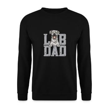 Silver Labrador Retriever Silver Lab - Sweat-shirt Unisexe - noir - Devant - Alina (178cm) & Michal (187cm)