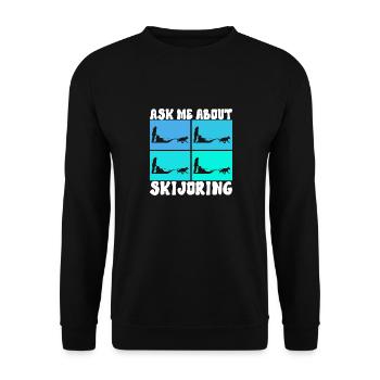 Traîneau Chiens de traîneau - Sweat-shirt Unisexe - noir - Devant - Alina (178cm) & Michal (187cm)