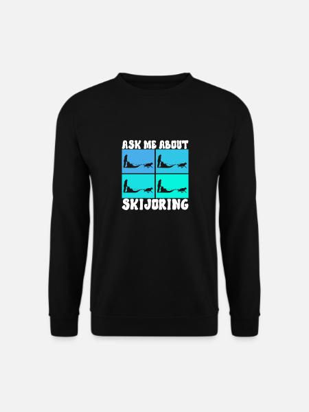 Sledding Sled dogs - Unisex Sweatshirt - black