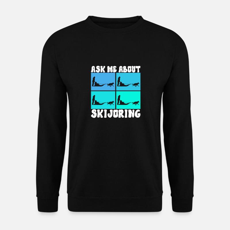 Sledding Sled dogs - Unisex Sweatshirt - black