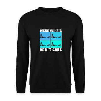 Traîneau Chiens de traîneau - Sweat-shirt Unisexe - noir - Devant - Alina (178cm) & Michal (187cm)