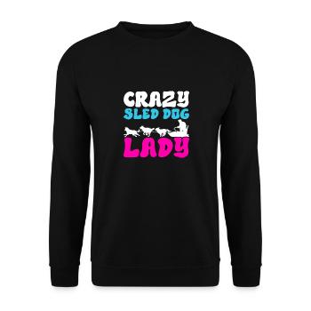 Traîneau Chiens de traîneau - Sweat-shirt Unisexe - noir - Devant - Alina (178cm) & Michal (187cm)