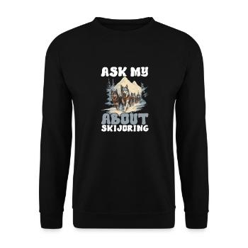 Traîneau Chiens de traîneau - Sweat-shirt Unisexe - noir - Devant - Alina (178cm) & Michal (187cm)