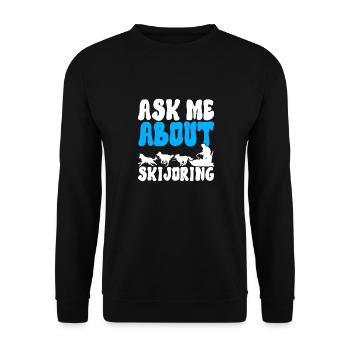 Traîneau Chiens de traîneau - Sweat-shirt Unisexe - noir - Devant - Alina (178cm) & Michal (187cm)