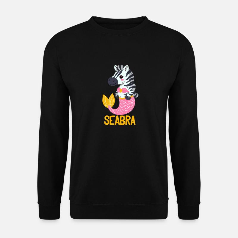 Sea Zebra Pun - Unisex Sweatshirt - black