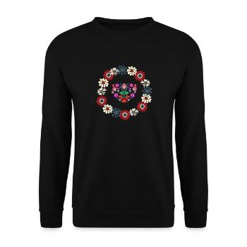 I Love Folk 2024 - Unisex Sweatshirt - black - Front - Alina (178cm) & Michal (187cm)