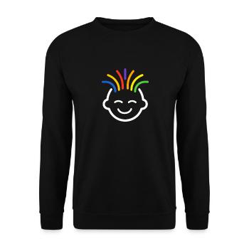 sensibilisation santé mentale - Sweat-shirt Unisexe - noir - Devant - Alina (178cm) & Michal (187cm)