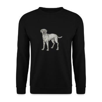 Silver Labrador Retriever Silver Lab - Sweat-shirt Unisexe - noir - Devant - Alina (178cm) & Michal (187cm)