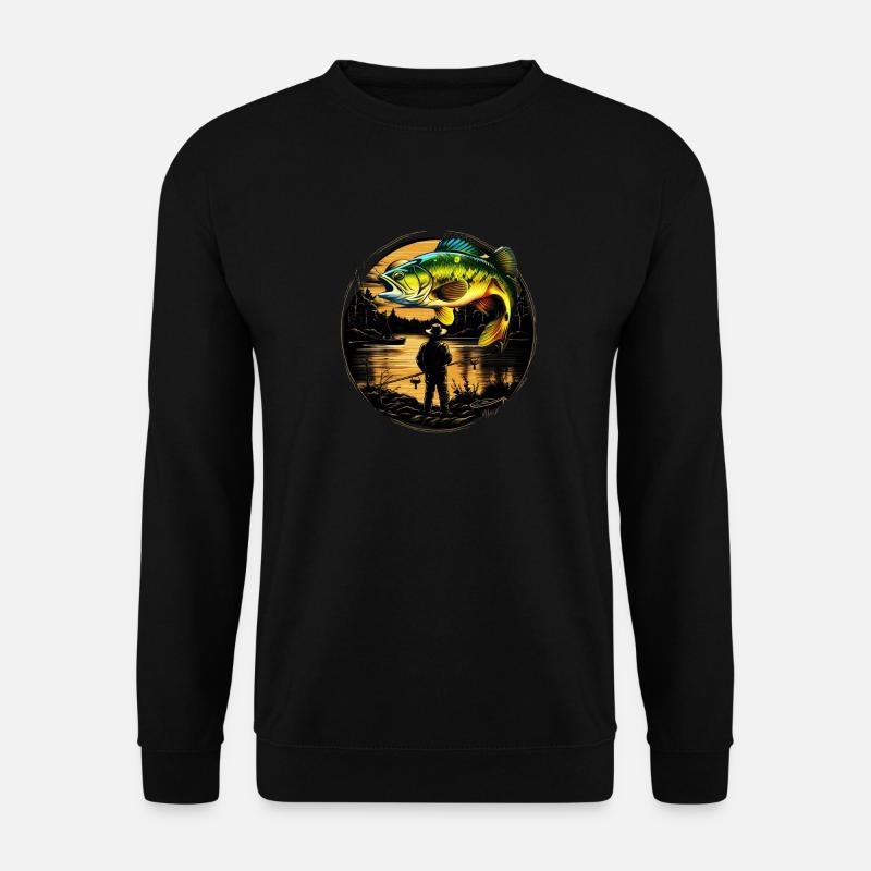 Barsch-Fisch - Unisex Pullover - Schwarz