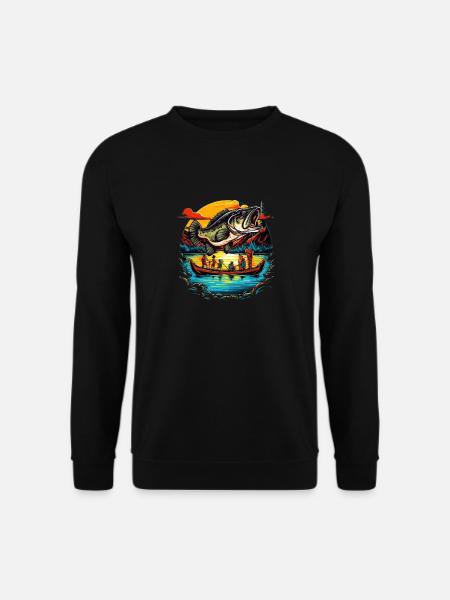Bass Fish - Unisex Sweatshirt - black