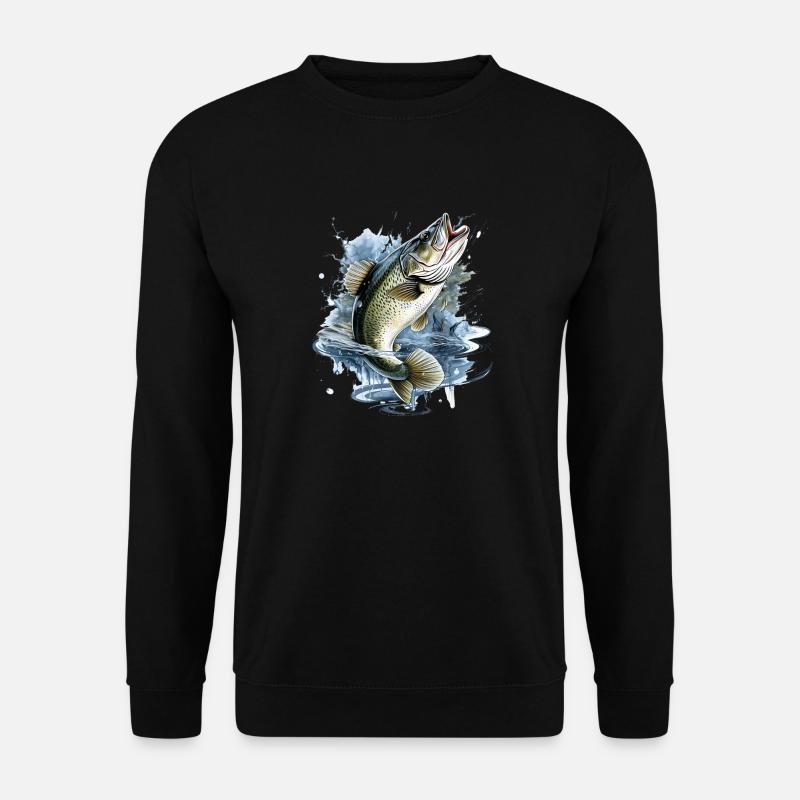 Bass Fish - Unisex Sweatshirt - black