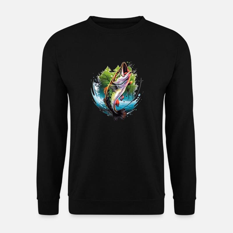 Bass Fish - Unisex Sweatshirt - black