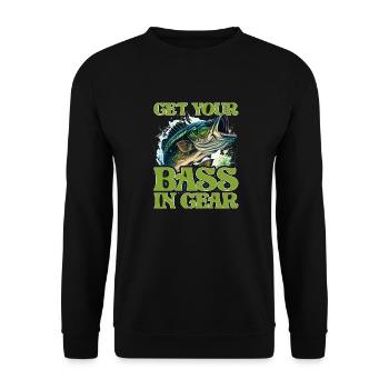 Mettez votre basse en vitesse - Sweat-shirt Unisexe - noir - Devant - Alina (178cm) & Michal (187cm)