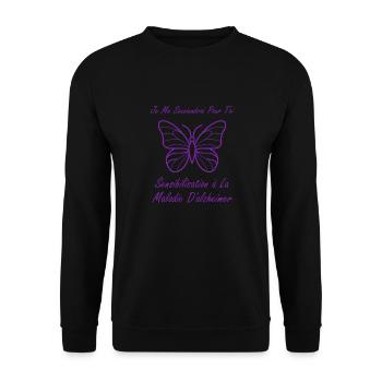 Sensibilisation à la maladie d’Alzheimer - Sweat-shirt Unisexe - noir - Devant - Alina (178cm) & Michal (187cm)