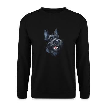 Kerry Blue Terrier | Blue Irish Terrier - Unisex Sweatshirt - black - Front - Alina (178cm) & Michal (187cm)
