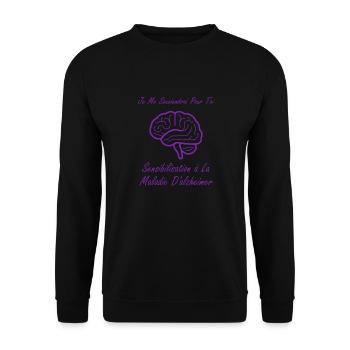 Sensibilisation à la maladie d’Alzheimer - Sweat-shirt Unisexe - noir - Devant - Alina (178cm) & Michal (187cm)