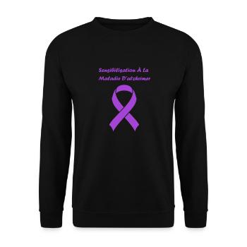Sensibilisation à la maladie d’Alzheimer - Sweat-shirt Unisexe - noir - Devant - Alina (178cm) & Michal (187cm)