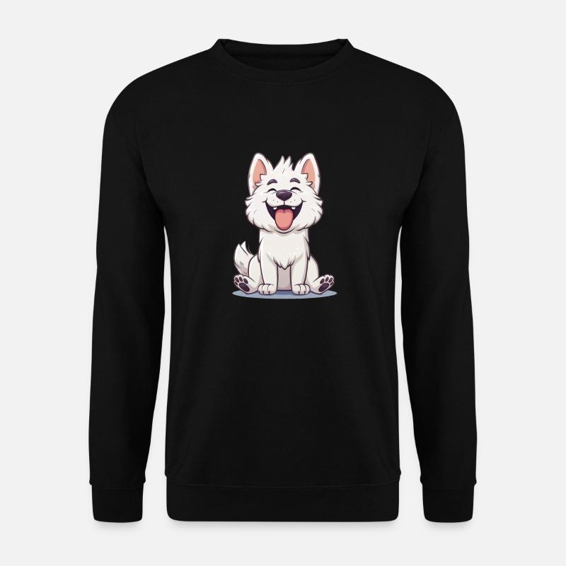 Kishu Ken | Cartoon Artwork - Unisex Sweatshirt - black