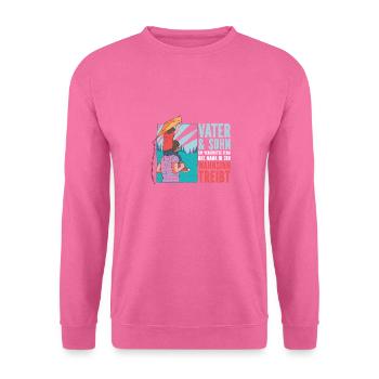 Father & Son a Crazy Team Partner Look - Unisex Sweatshirt - pink - Front