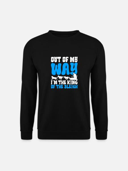 Sledding Sled dogs - Unisex Sweatshirt - black