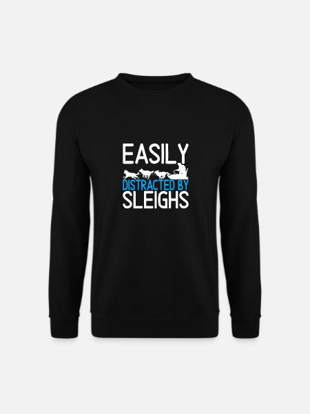Sledding Sled dogs - Unisex Sweatshirt - black