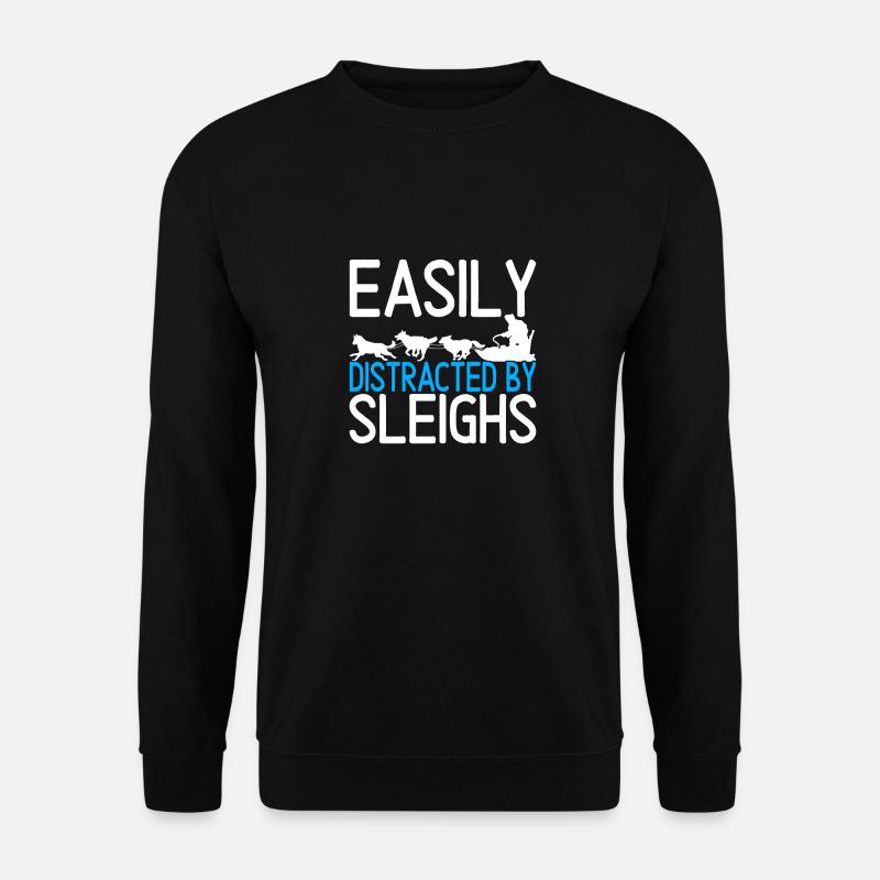 Sledding Sled dogs - Unisex Sweatshirt - black