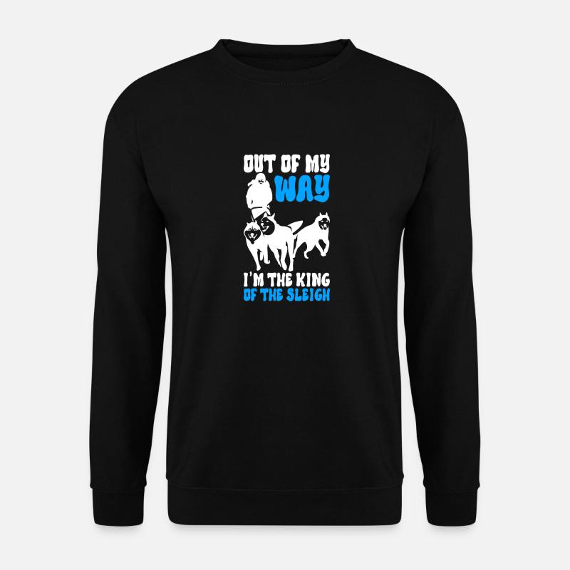 Schlittenfahren Schlittenhunde - Unisex Pullover - Schwarz