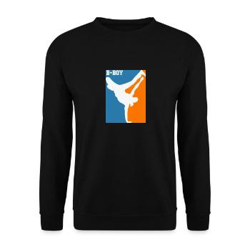 Breakdance, B-Boy, Hip-Hop and Funk - Unisex Sweatshirt - black - Front - Alina (178cm) & Michal (187cm)