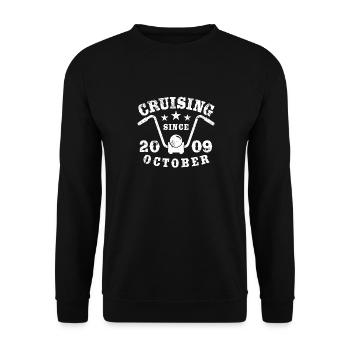 Cruising Biker Anniversaire Octobre 2009 Moto - Sweat-shirt Unisexe - noir - Devant - Alina (178cm) & Michal (187cm)