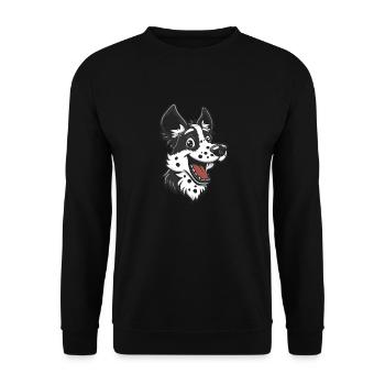 Mudi | Illustration de dessin animé - Sweat-shirt Unisexe - noir - Devant - Alina (178cm) & Michal (187cm)